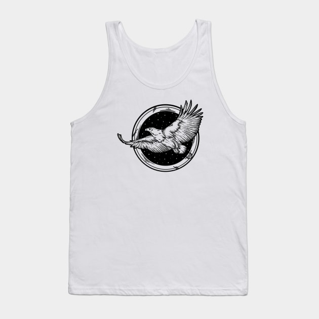 Free As A Bird x Inktober 22 Tank Top by P7 illustrations 